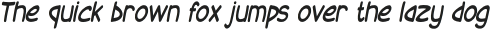 Chocolata Condensed Italic otf (400) Sample