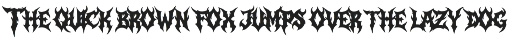 Zeus Borne | Brutal Death Metal Font preview
