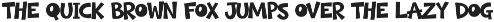 Bore Chunk - Food Font preview