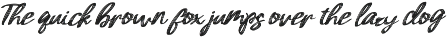 Imperfect - Brush font preview