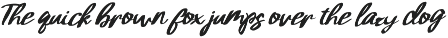 Imperfect - Brush font preview