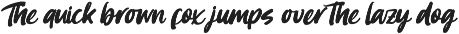Bemhila Bold Brush Font preview