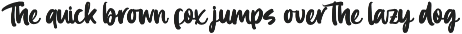 Bemhila Bold Brush Font preview