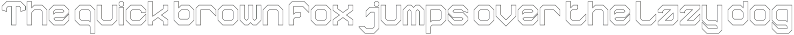 The Machine Font preview