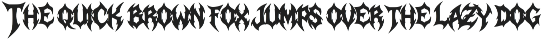 Sanguine Frost | Black Metal Font preview