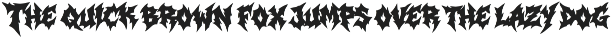 Sounder | Death Metal Font preview