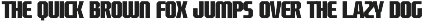Ared-Blocky Condensed Display Font preview
