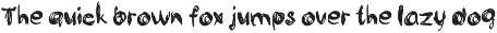 Flawed handwritten font preview