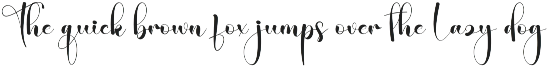 | Script Font preview