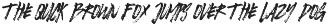 Smudge | Super Common Brush Font preview