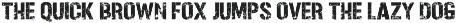 Dusty Stencil font preview
