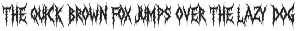 Disgrowl Carnage Death Metal Font preview