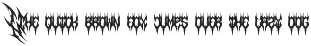 Kreanox | Black Metal Font font preview