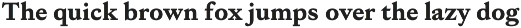 Willy Caslon preview