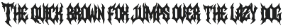 Sinner | Black Metal Font font preview