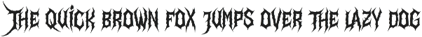 Daemon Sickness | Black Metal Font preview
