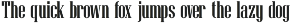 Monolithica serif font preview