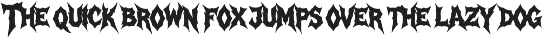 Eclipsed Blazzing | Death Metal Font preview