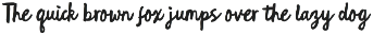 The Sweet Gelato Brush Font font preview