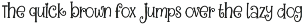 Curlicue font preview