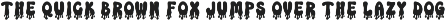 Dripping - Melting Slime Font preview