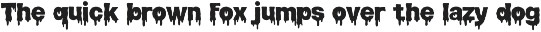 Slime Rage - Horror Display Font preview