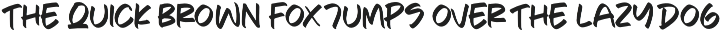 Frisky Blow Brush Display Font preview