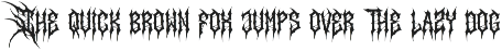 Razorth | Black Metal Font preview