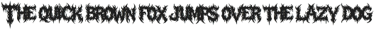 AEGON SHADOW — Black Metal Font preview