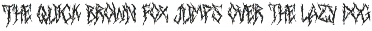 School Silence - Death Metal Font preview