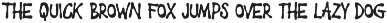 Innerwave All Caps Brush font preview