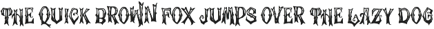 Halloween Raven Bold Horror Font preview