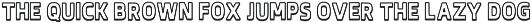 Outline Font preview