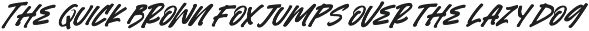 Sark Rebels Display Brush Font preview