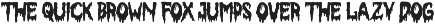 Blood Face Horror Font preview