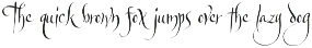 Gothic Saturday - Creepy Script Font font preview