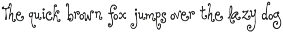 Little Pierre Curly Handwritten Font preview