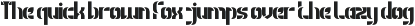 The Magnificent font preview