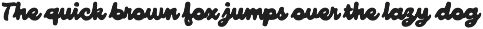Midmate - Bold Inked Retro Script font preview