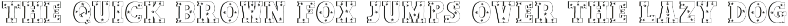 ShowBill Shadow Outline Display Font preview
