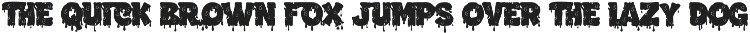 Sticker Access - Dripping Font font preview