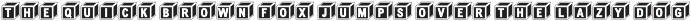 Black Box - 3D Cube Display Font preview
