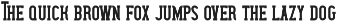 Wanted Denim layered font preview