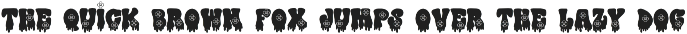 Drip Drop - A Retro Dripping Font preview