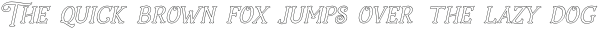 Holiday Present Outline Italic otf (400)