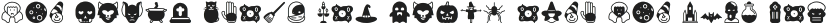 Halloween Icons Dingbat otf (400)