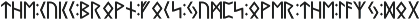 Norse Elder Futhark Typeface font preview