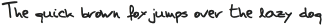 Handwritting Vol II Bold otf (700)