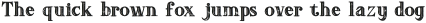 DoriesBoldInlineGrunge otf (700)