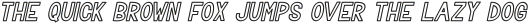 Trevor Outline Bold Italic otf (700)